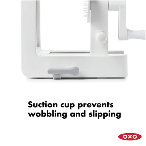 OXO Good Grips espiralizador de mesa con cuchilla fettuccine 1/4 de pulgada