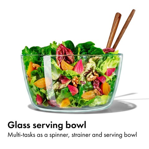 OXO Good Grips Glass Salad Spinner tapa desmontable para limpieza