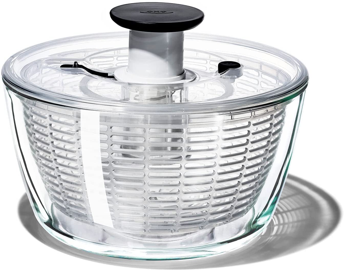 OXO Good Grips Glass Salad Spinner tazón de vidrio claro para servir ensaladas