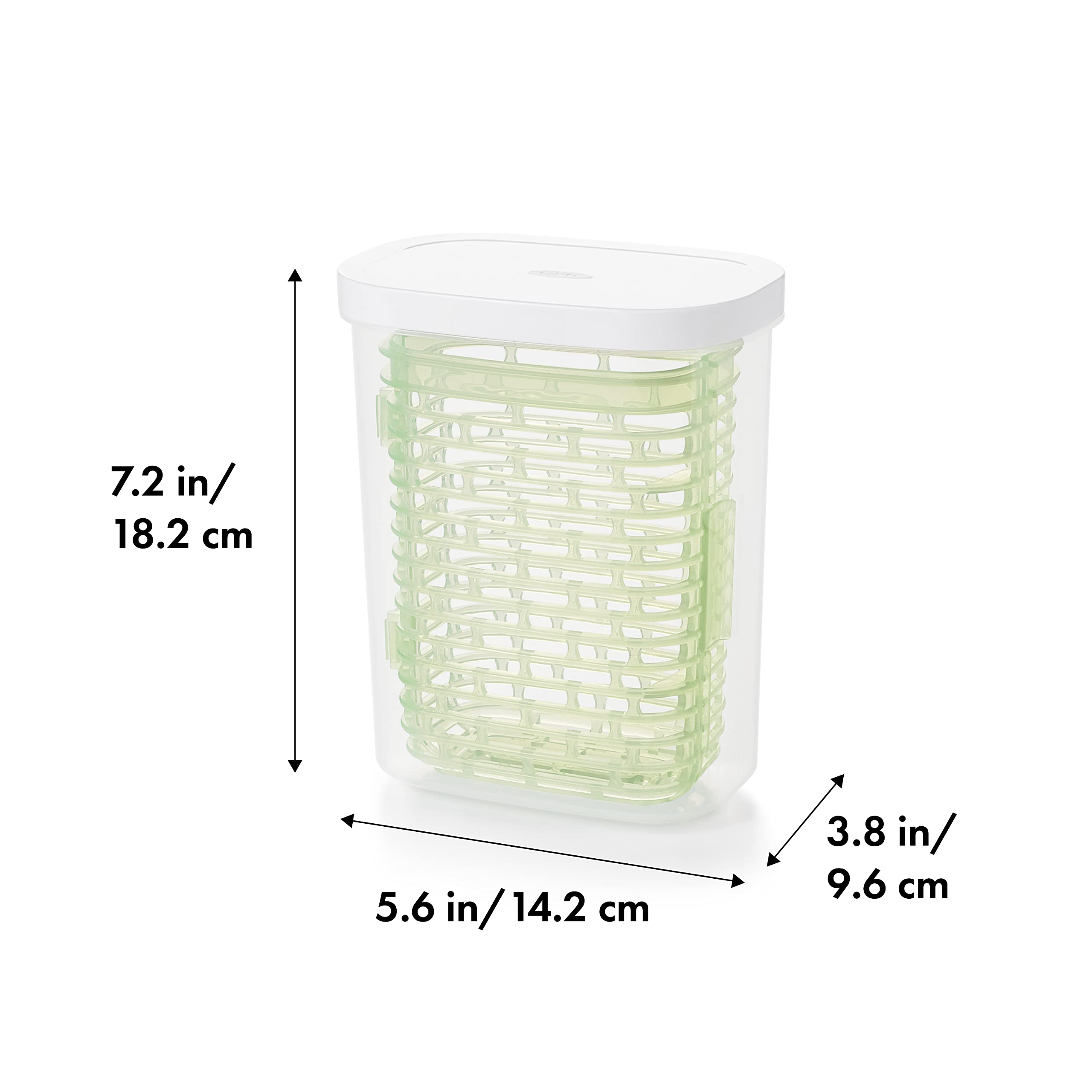 OXO Greensaver tapa-humedad-constante mantiene hierbas crujientes