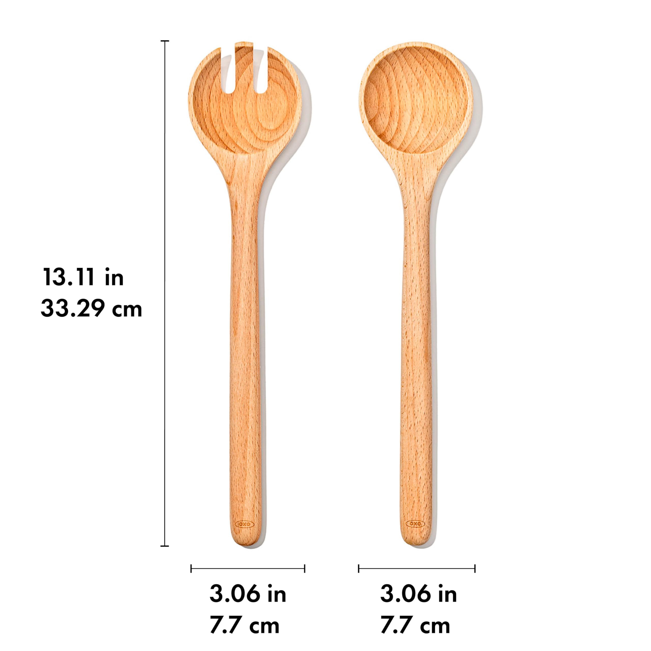 OXO Good Grips Lavado a mano recomendado para conservar la madera de haya.