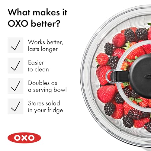Oxo Good Grips manejo con una mano para mayor comodidad.