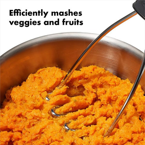 OXO Good Grips mango antideslizante para mayor control al machacar