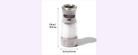 OXO Good Grips molinillo de sal prellenado con sal gruesa para empezar ya