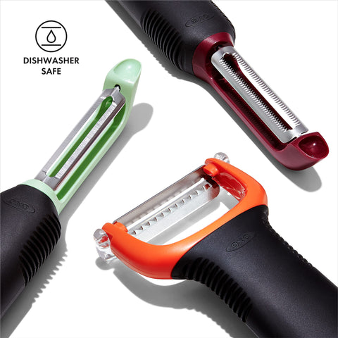 OXO Good Grips pelador dentado: pieles blandas se retiran con facilidad