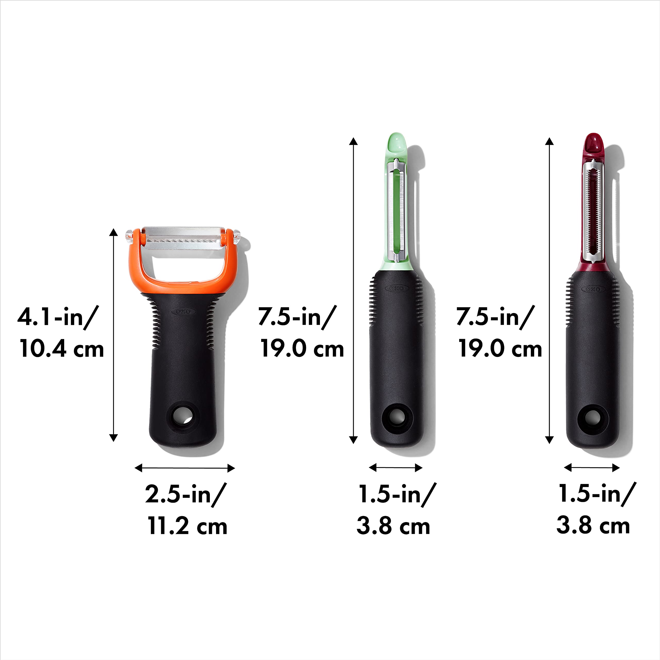 OXO Good Grips pelador juliana: tiras finas para ensaladas crujientes