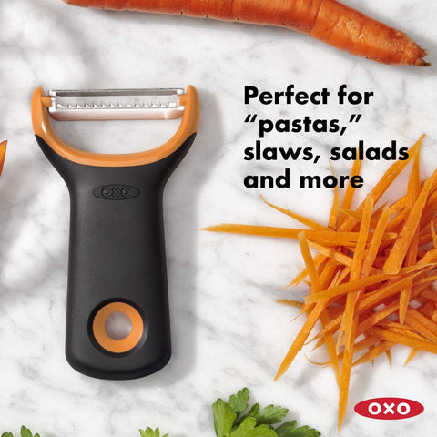 OXO pelador julienne apto para lavavajillas facilita limpieza
