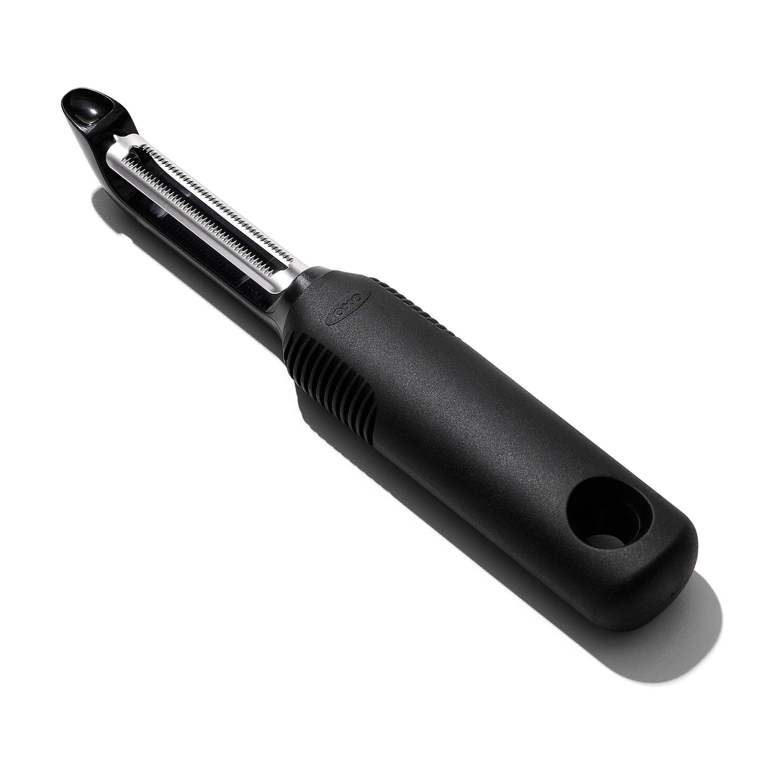 OXO Good Grips Pelador Serrado pelando tomates para ensaladas, control preciso