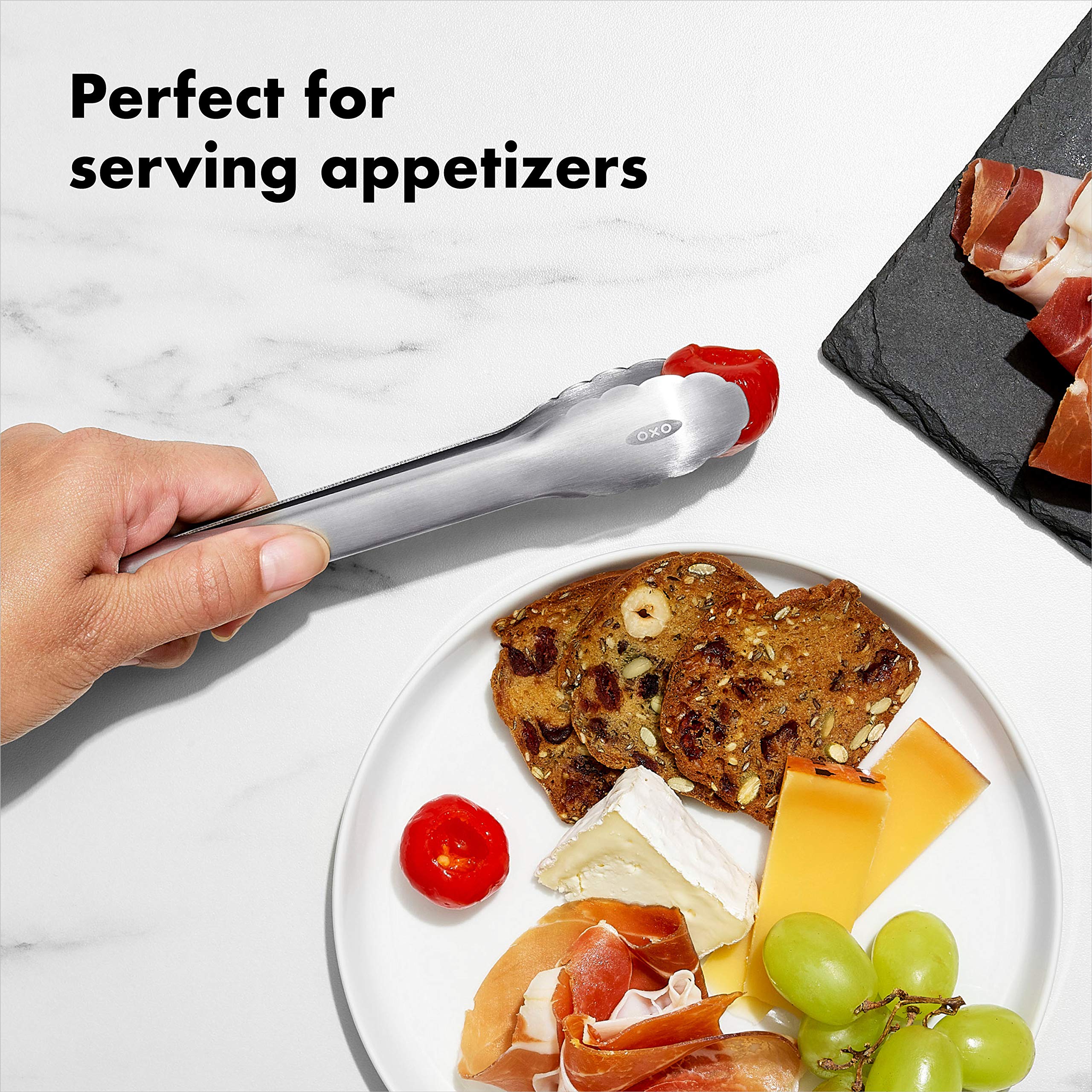 OXO Good Grips pinzas mini 7 pulgadas: ideal para retirar pepinillos y aceitunas