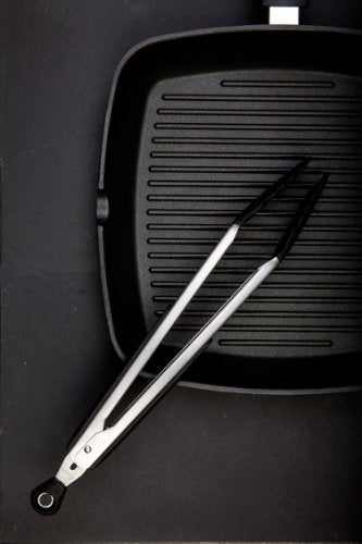 Pinzas OXO Good Grips para sartenes antiadherentes, cabeza de silicona resistente al calor