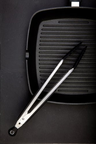 Pinzas OXO Good Grips para sartenes antiadherentes, cabeza de silicona resistente al calor