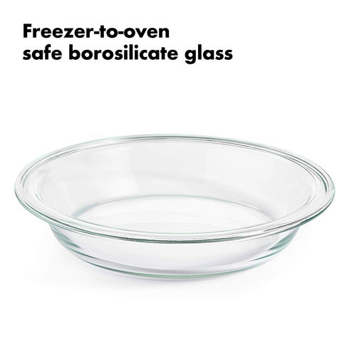 OXO Good Grips plato de tarta de vidrio apto para microondas y limpieza fácil.
