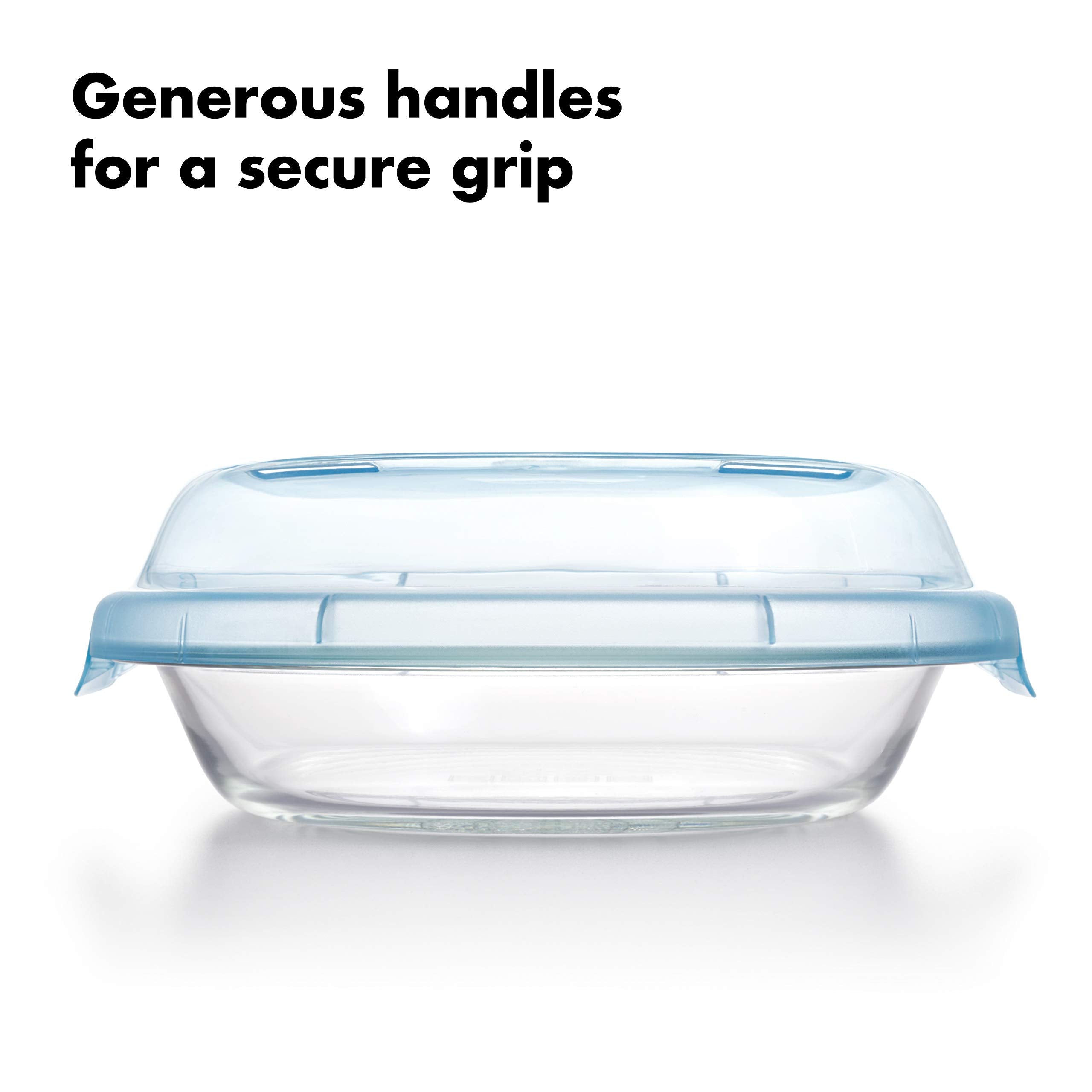OXO Good Grips plato de tarta de vidrio ideal para hornear y servir.