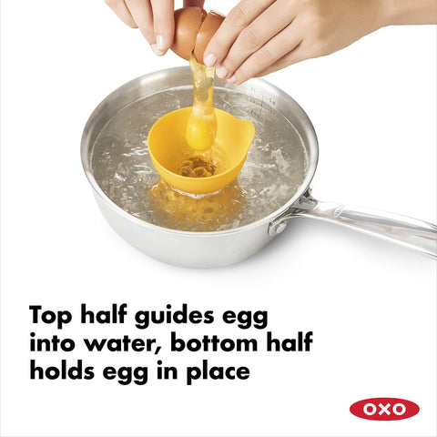OXO Good Grips pochador silicona, colapsable para almacenamiento.