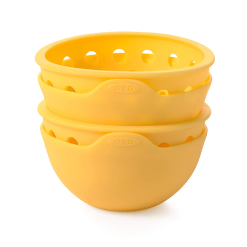 OXO Good Grips pochador silicona, lavable en lavavajillas.