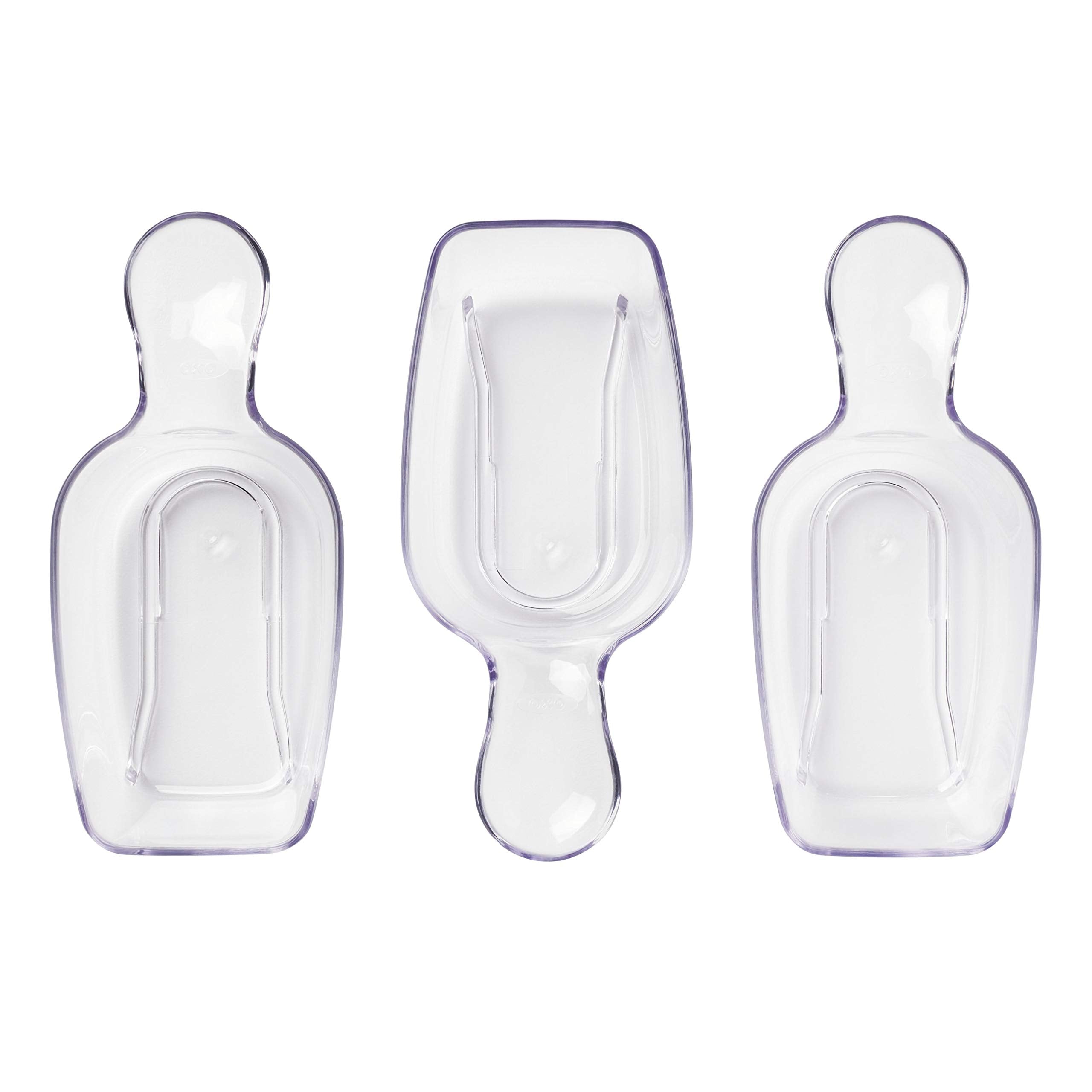 OXO Good Grips POP: cucharas medidoras media taza para medir harina con precisión.