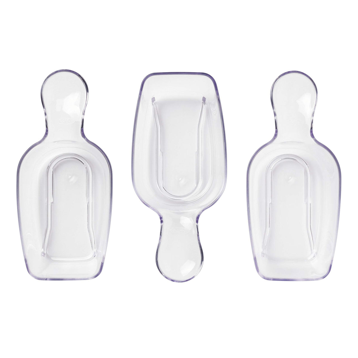 OXO Good Grips POP: cucharas medidoras media taza para medir harina con precisión.