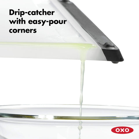 OXO Good Grips Prep Board recogedor de gotas mantiene la encimera limpia