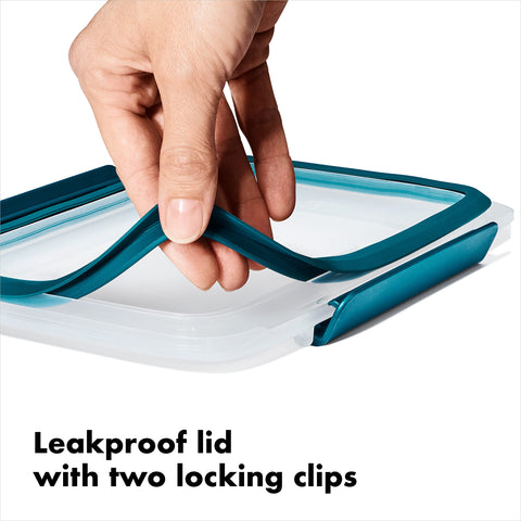 OXO Good Grips Prep & Go ventanas transparentes para ver el contenido sin abrir.