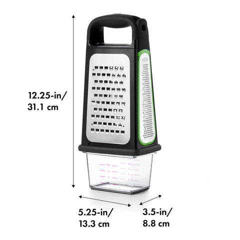 Rallador de OXO Good Grips con cara de rallado medio para quesos y verduras