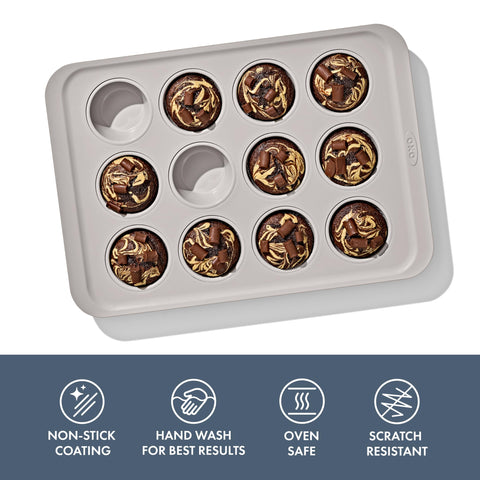 OXO Good Grips revestimiento ceramico antiadherente facilita desmoldado y limpieza