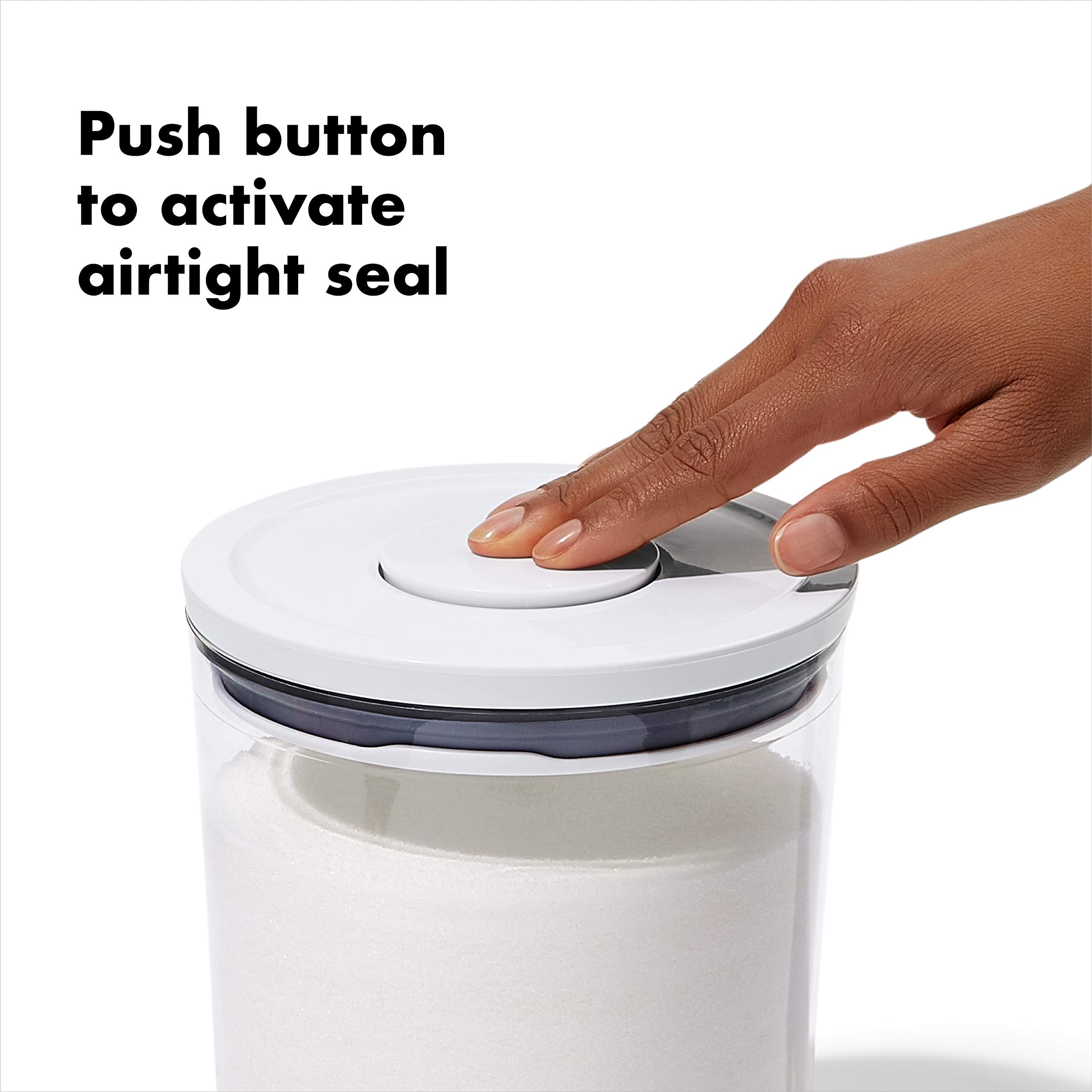 OXO Good Grips Round POP mini para cereal, frijoles y nueces a mano
