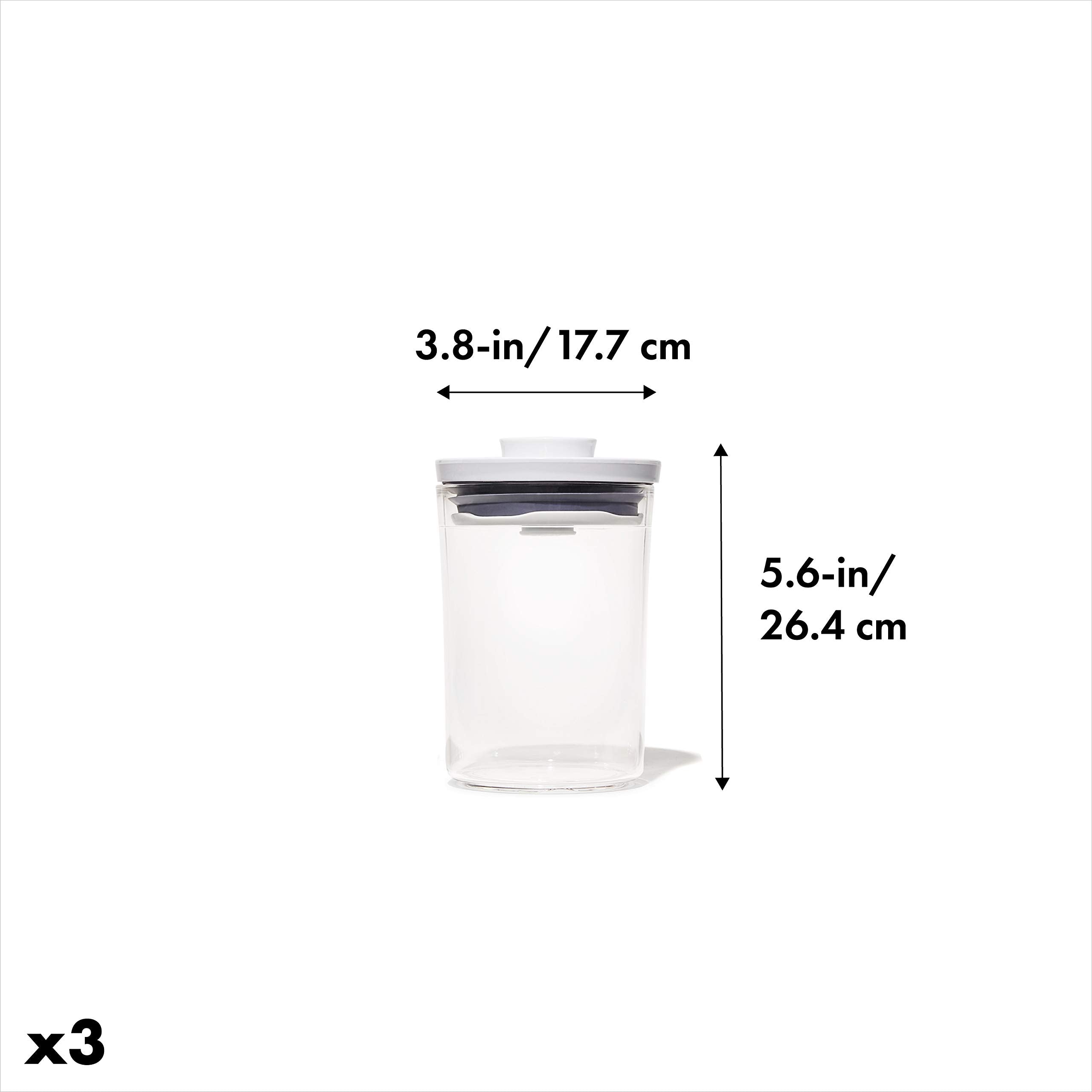 OXO Good Grips Round POP mini tapa aire para sellado hermético y uso cómodo