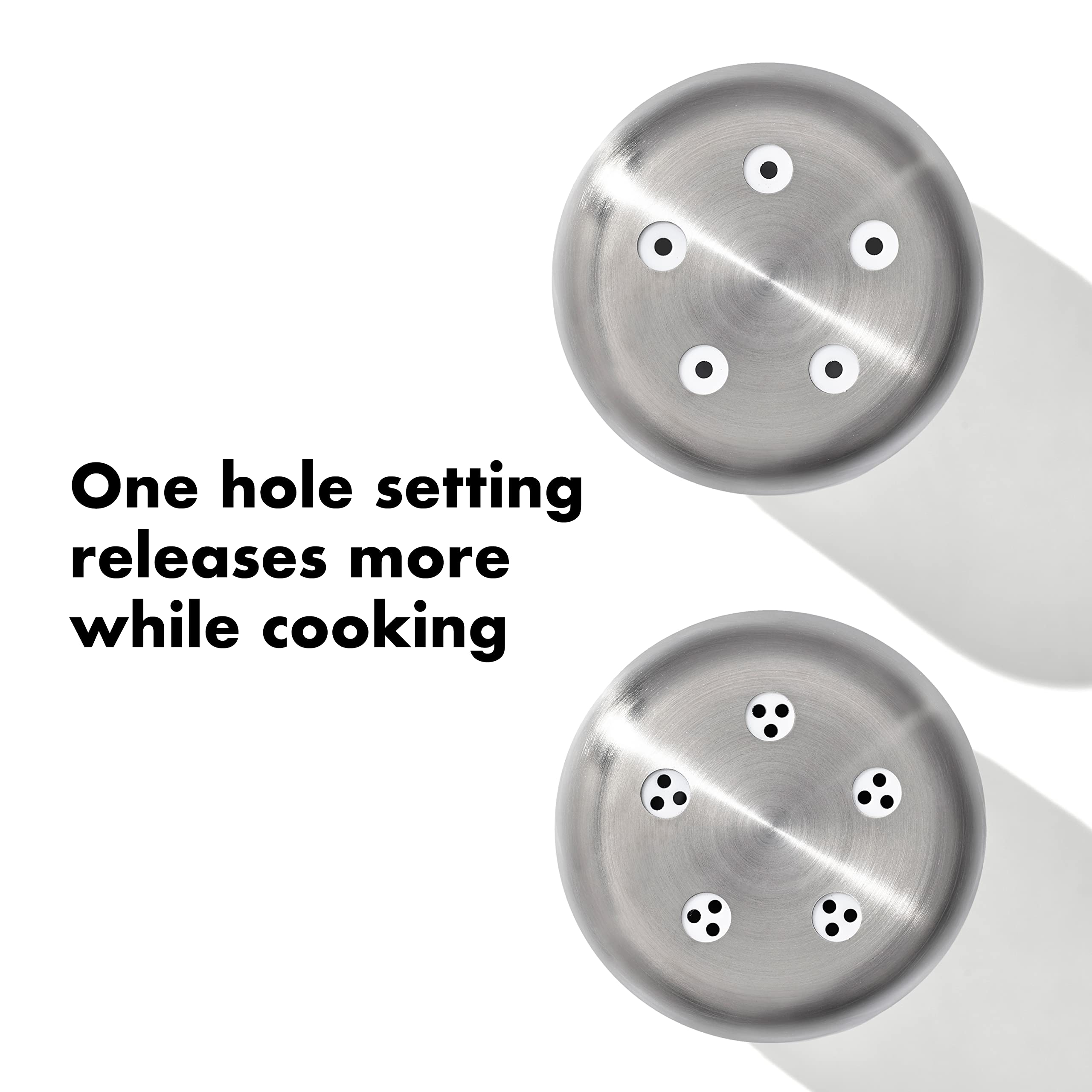 Diseño ergonómico para mesa y cocina con clics audibles al ajuste.