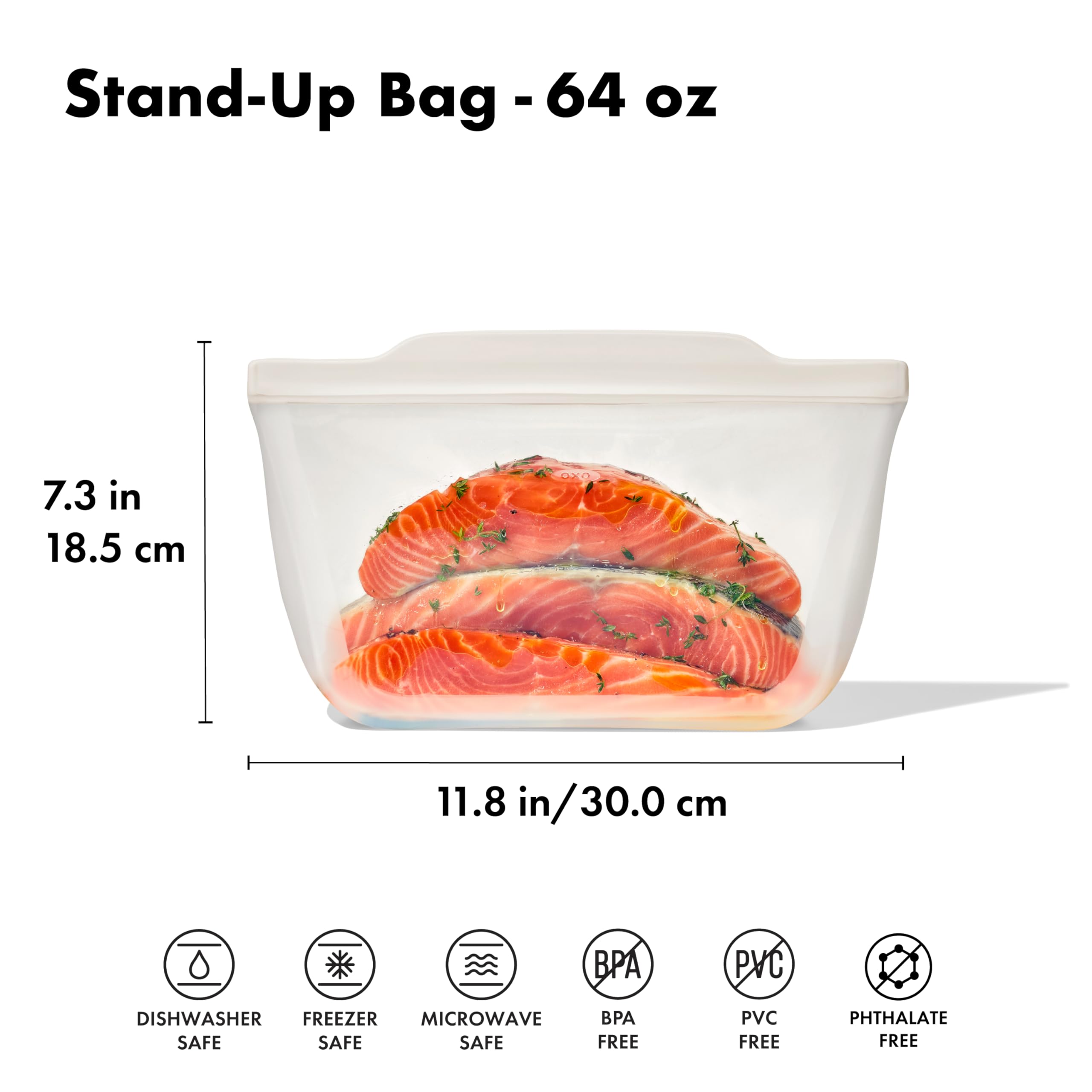Bolsa reutilizable de silicona OXO Good Grips para viajes