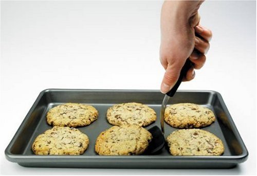 OXO Good Grips espátula silicona, borde flexible, desliza bajo galletas sin esfuerzo