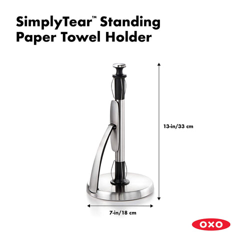 OXO Good Grips SimplyTear base pesada de acero inoxidable evita deslizamientos