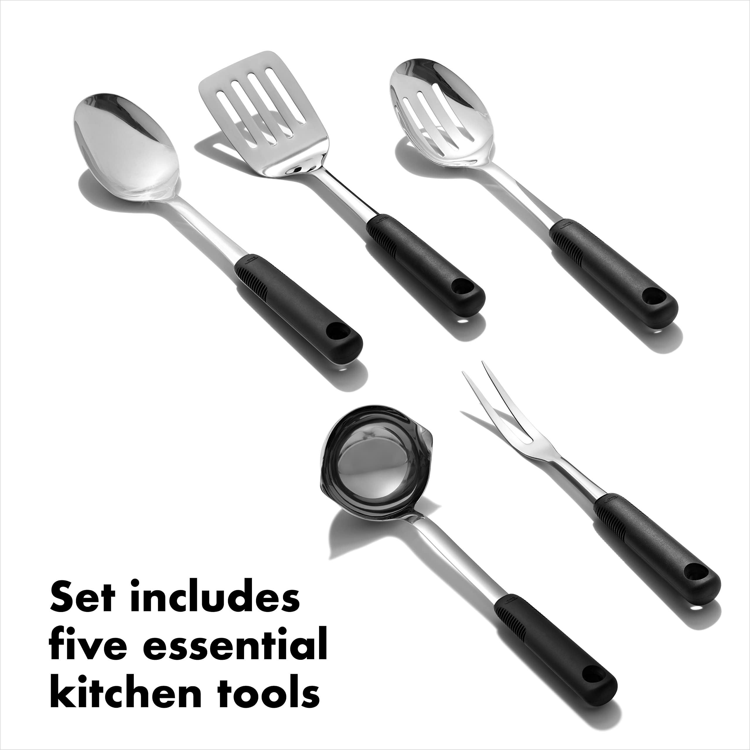 OXO Good Grips soporte para utensilios de acero inoxidable para ordenar la cocina