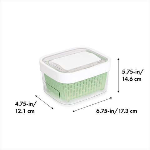 OXO Good Grips contenedor blanco con ventilación ajustable para diferentes hortalizas