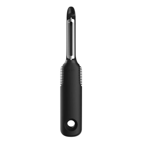 Pelador giratorio OXO Good Grips con hojas rotativas, ideal para verduras.