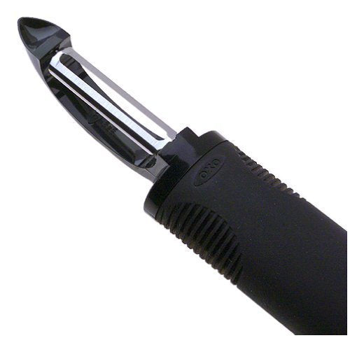OXO Good Grips pelador giratorio, mango cómodo para uso prolongado