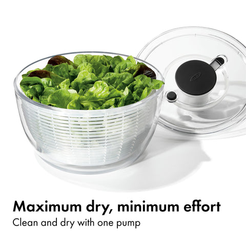 Oxo Good Grips tapa desmontable para limpieza y almacenamiento fáciles.