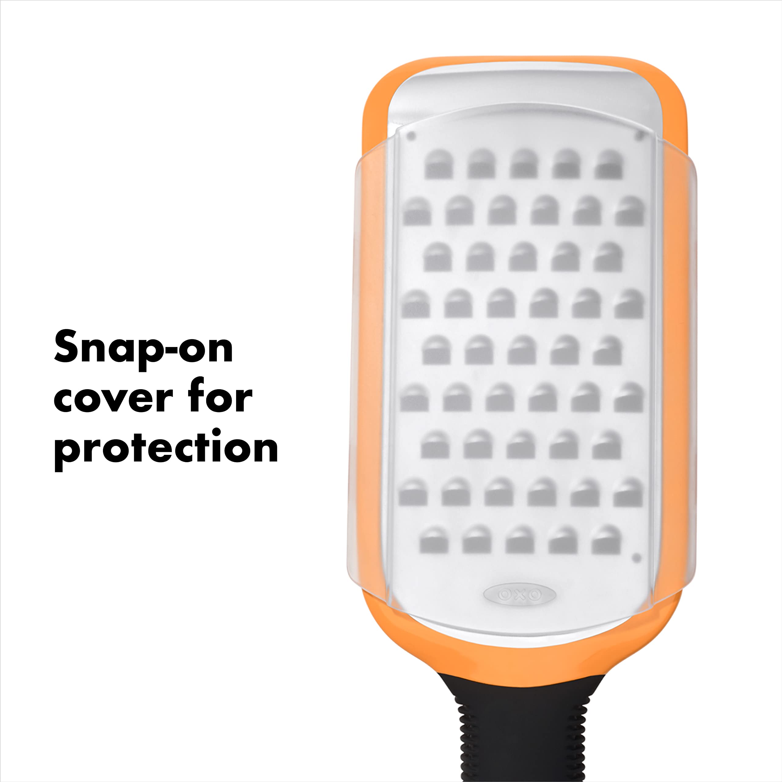 Tapa protectora de OXO Good Grips para almacenamiento seguro.