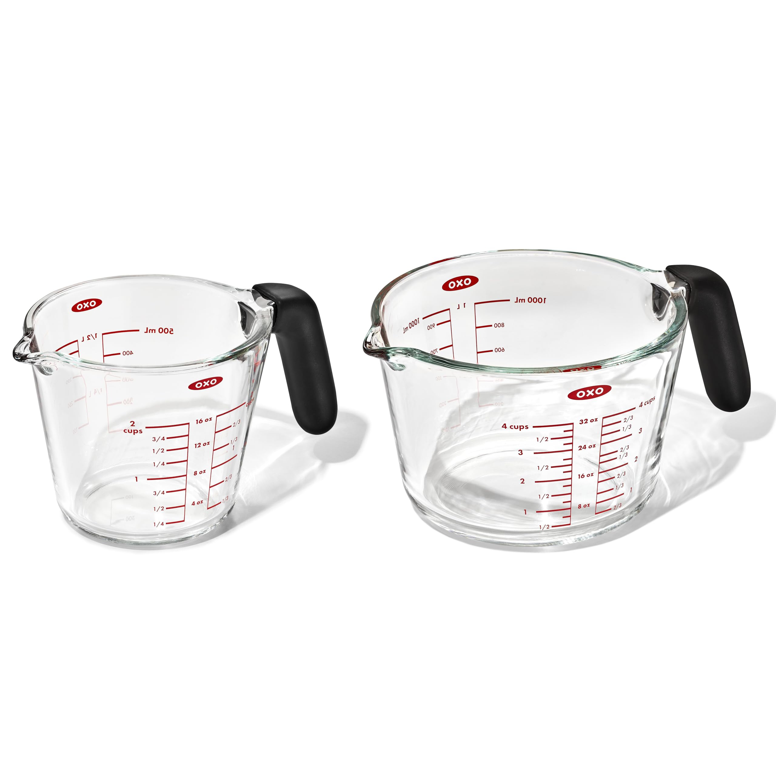 Oxo Good Grips 2-tazas: marcas claras para mediciones precisas.