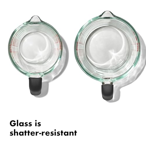 Oxo Good Grips 4-tazas: marcas claras para medir líquidos en lotes.