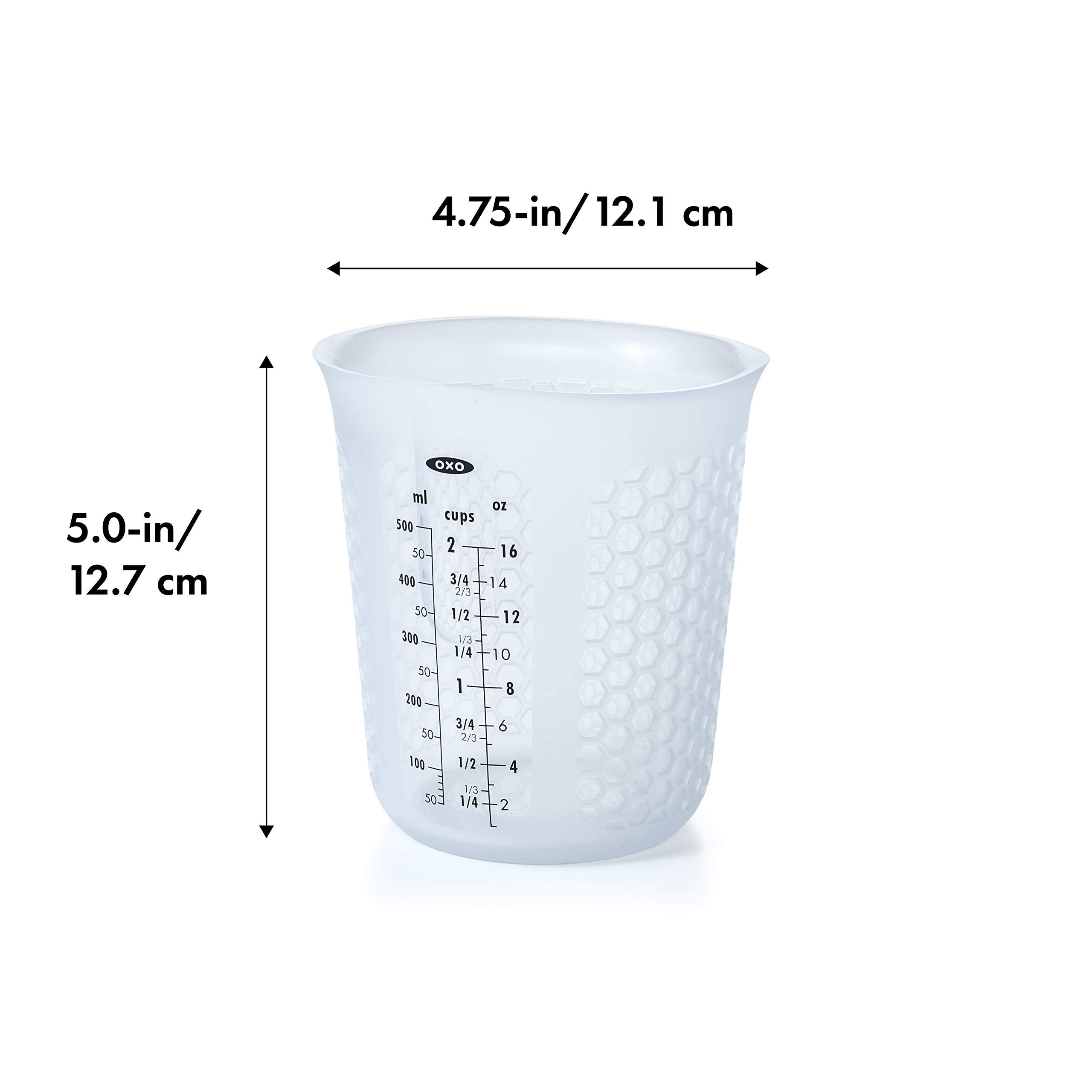 OXO Good Grips, taza medidora de silicona de 1 taza para medir y verter con precisión