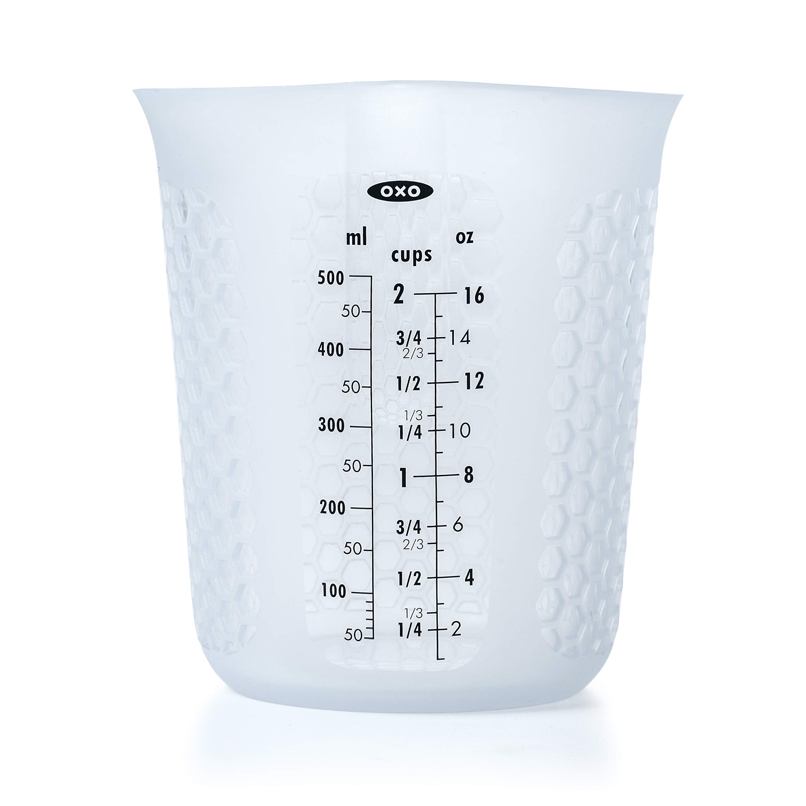 OXO Good Grips, taza medidora de silicona de 2 tazas para derretir mantequilla en microondas
