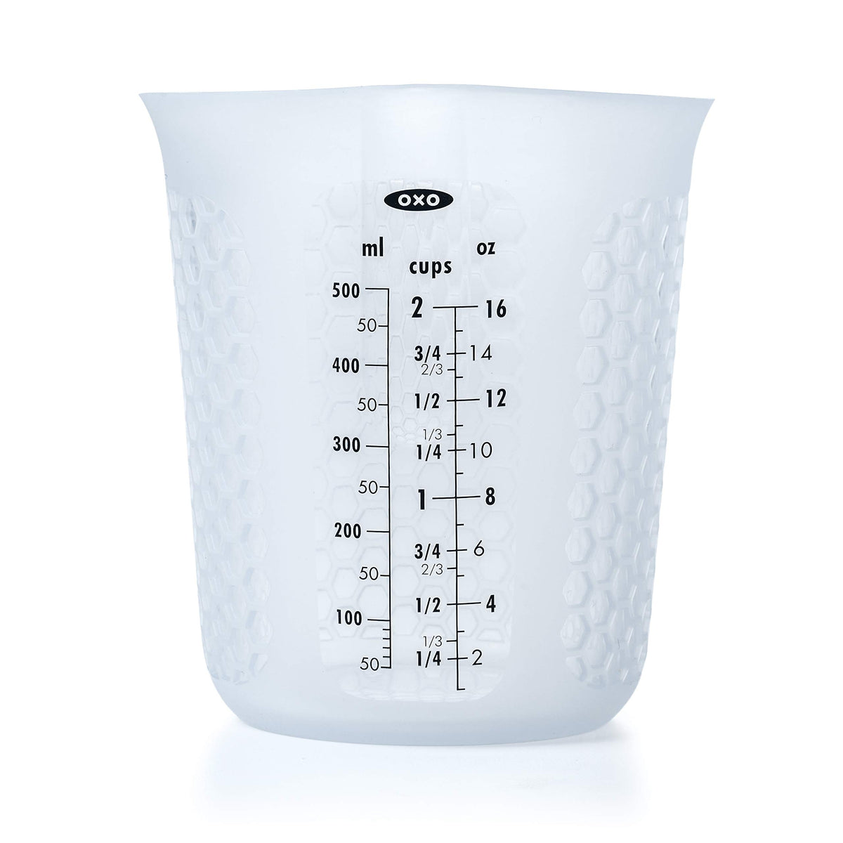 OXO Good Grips, taza medidora de silicona de 2 tazas para derretir mantequilla en microondas
