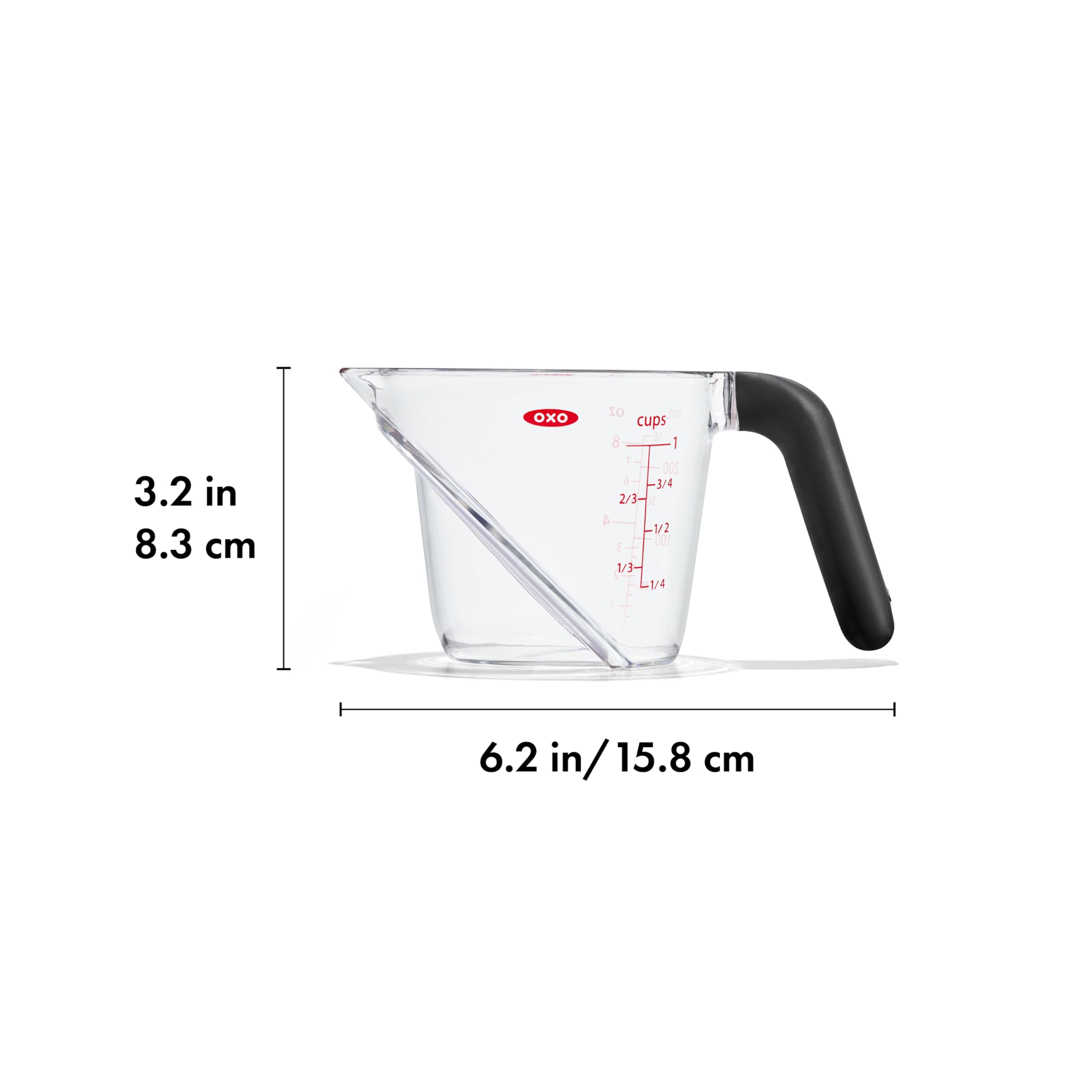 Uso diario con lectura precisa gracias a la taza medidora OXO Good Grips.