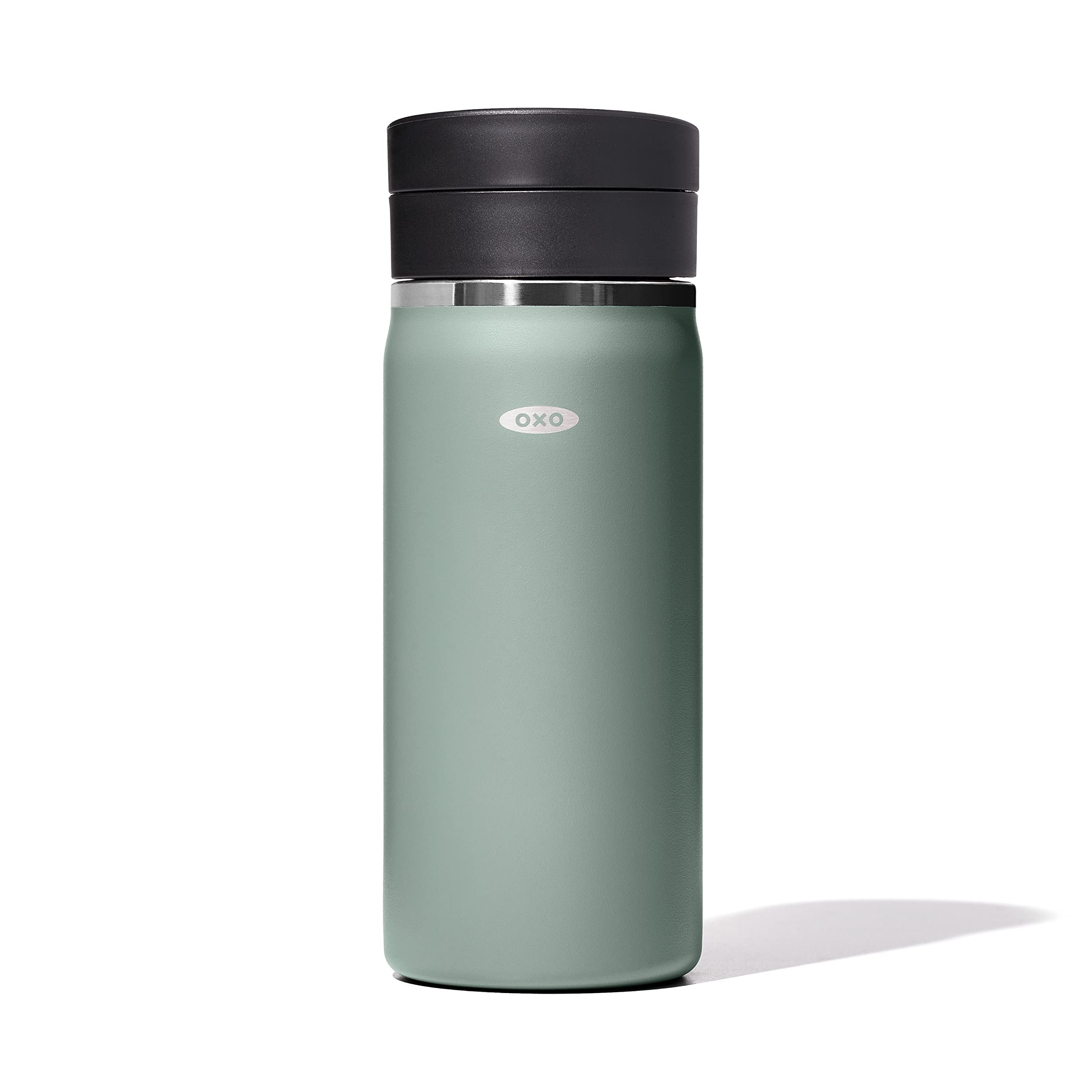 OXO Good Grips Taza de Viaje Jade 16oz con tapa SimplyClean, lista para llevar