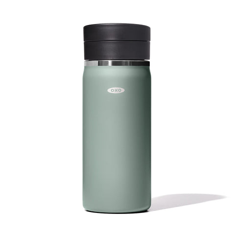 OXO Good Grips Taza de Viaje Jade 16oz con tapa SimplyClean, lista para llevar