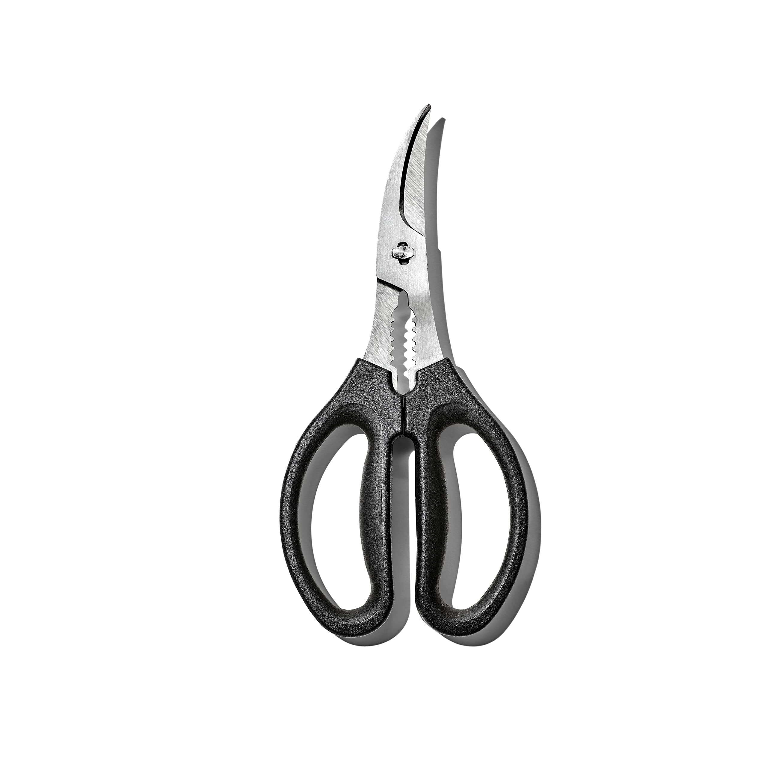 Tijeras para mariscos OXO Good Grips con corte eficiente en caparazones.