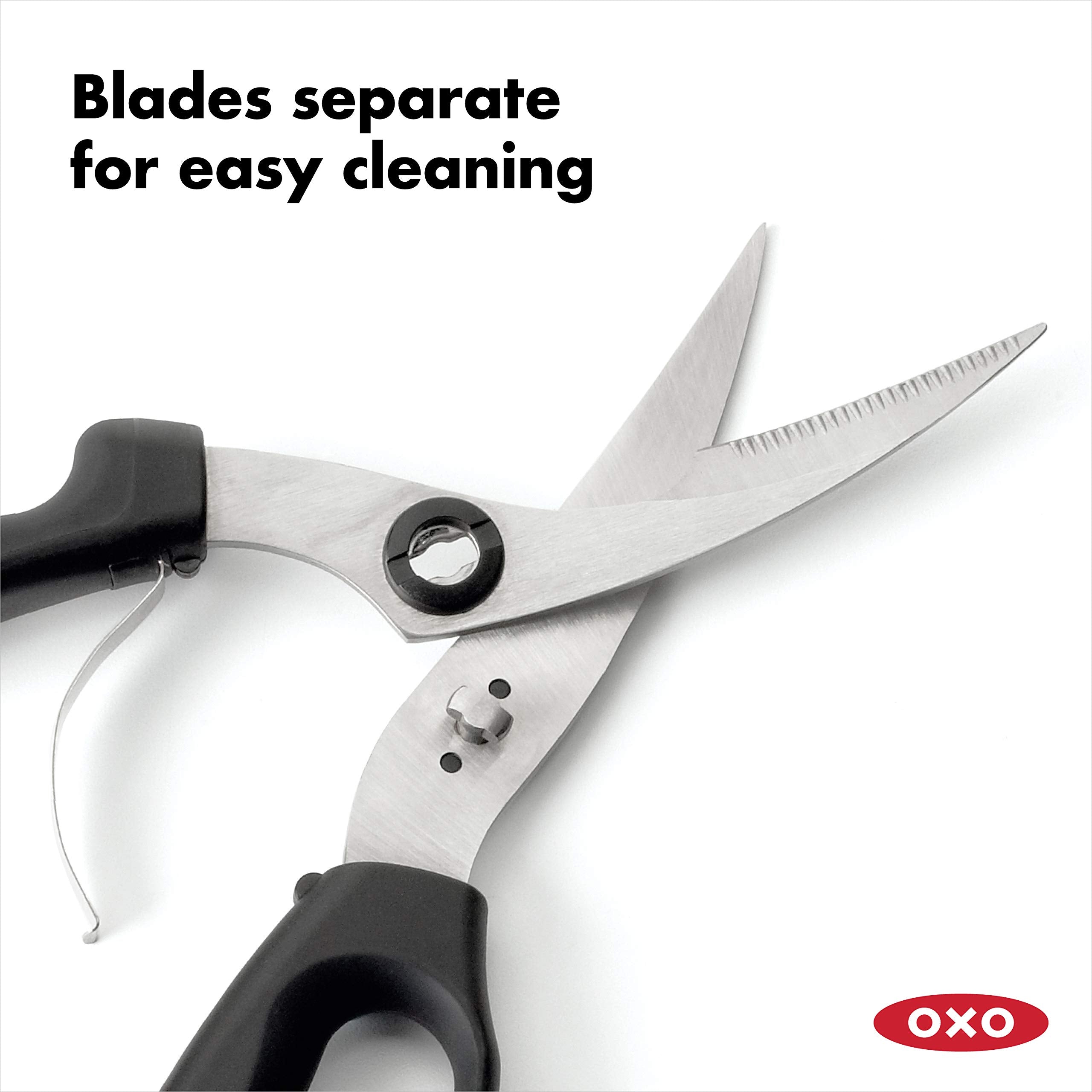 OXO tijeras para aves, asa antideslizante que reduce deslizamientos