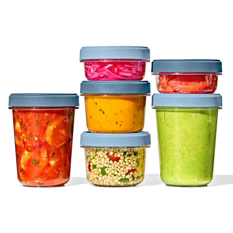 OXO Good Grips Twist & Stack 12 oz recipiente con tapa a prueba de fugas para llevar
