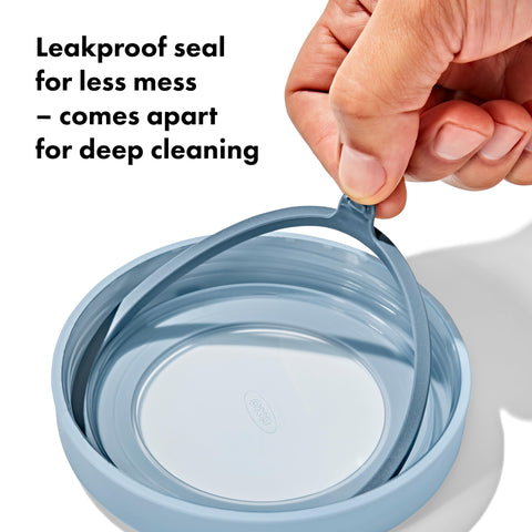 OXO Good Grips Twist & Stack tapa con junta de goma para cierre hermético