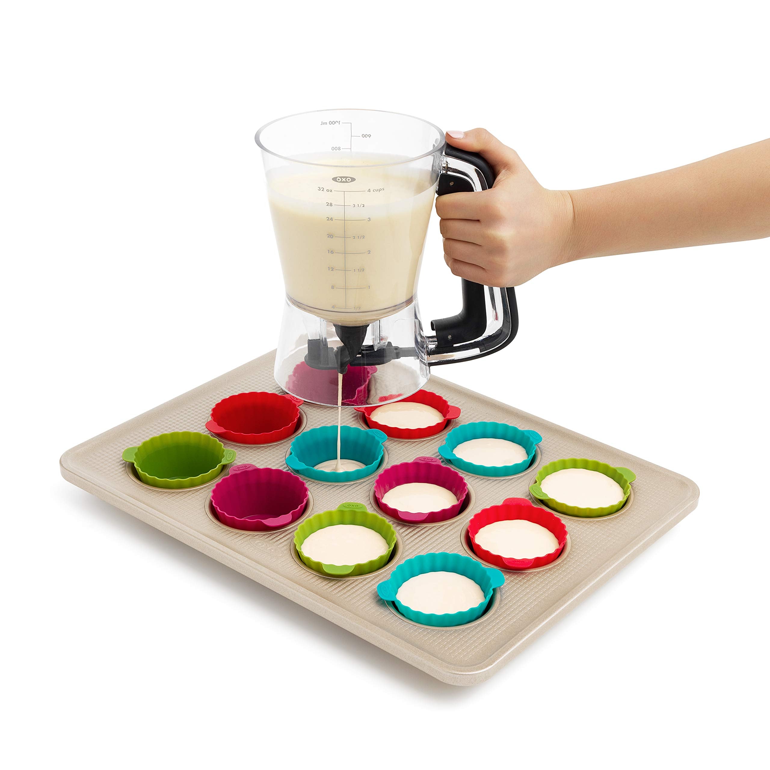 OXO Good Grips Dispensador de Masa Precisión válvula desmontable para limpieza rápida.